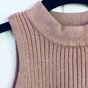 Kendall & Kylie Tops - Kendall & Kylie Taupe Sweater Crop Top Kendall & Kylie Tops - Kendall & Kylie Taupe Sweater Crop Top